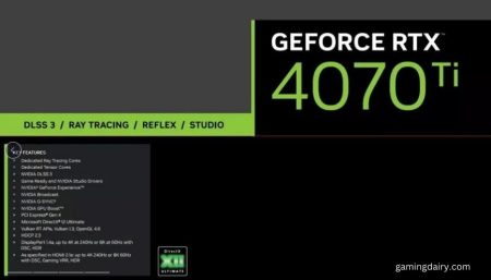 Nvidia GeForce RTX 4070 Ti May Arrive On January 5