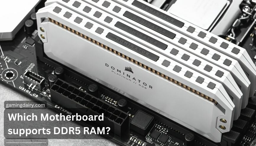 Which Motherboard supports DDR5 RAM?